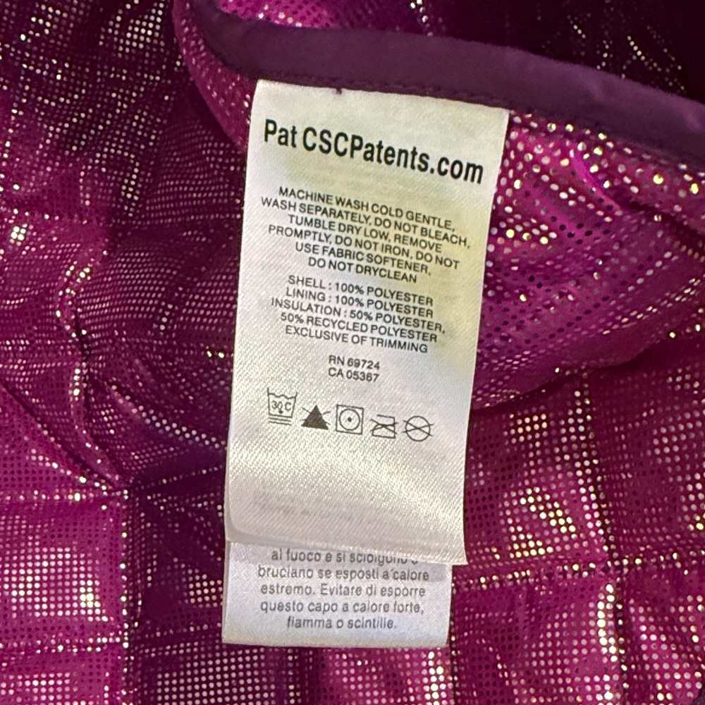 Columbia Violet Purple Quilted Omni heat vest Athletic Running Chic Playful - Picture 4 of 6
